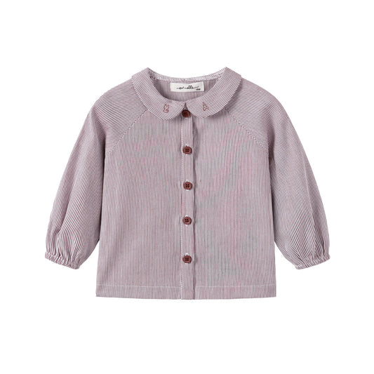 Boy Brown Striped Blouse