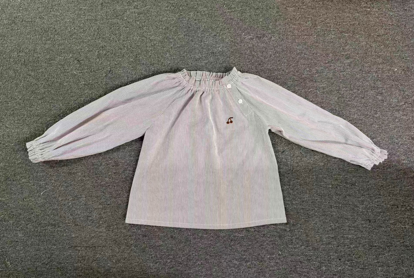 Boy Brown Striped Blouse