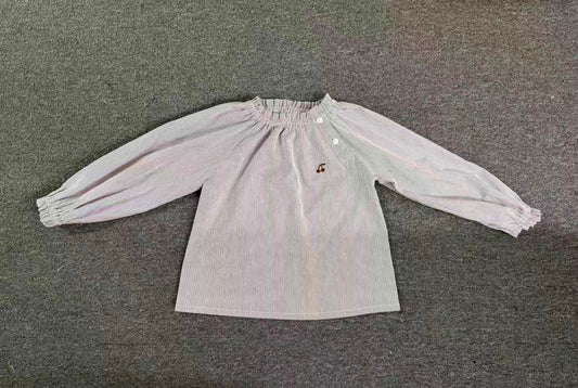 Brown Pinstripe Shirt