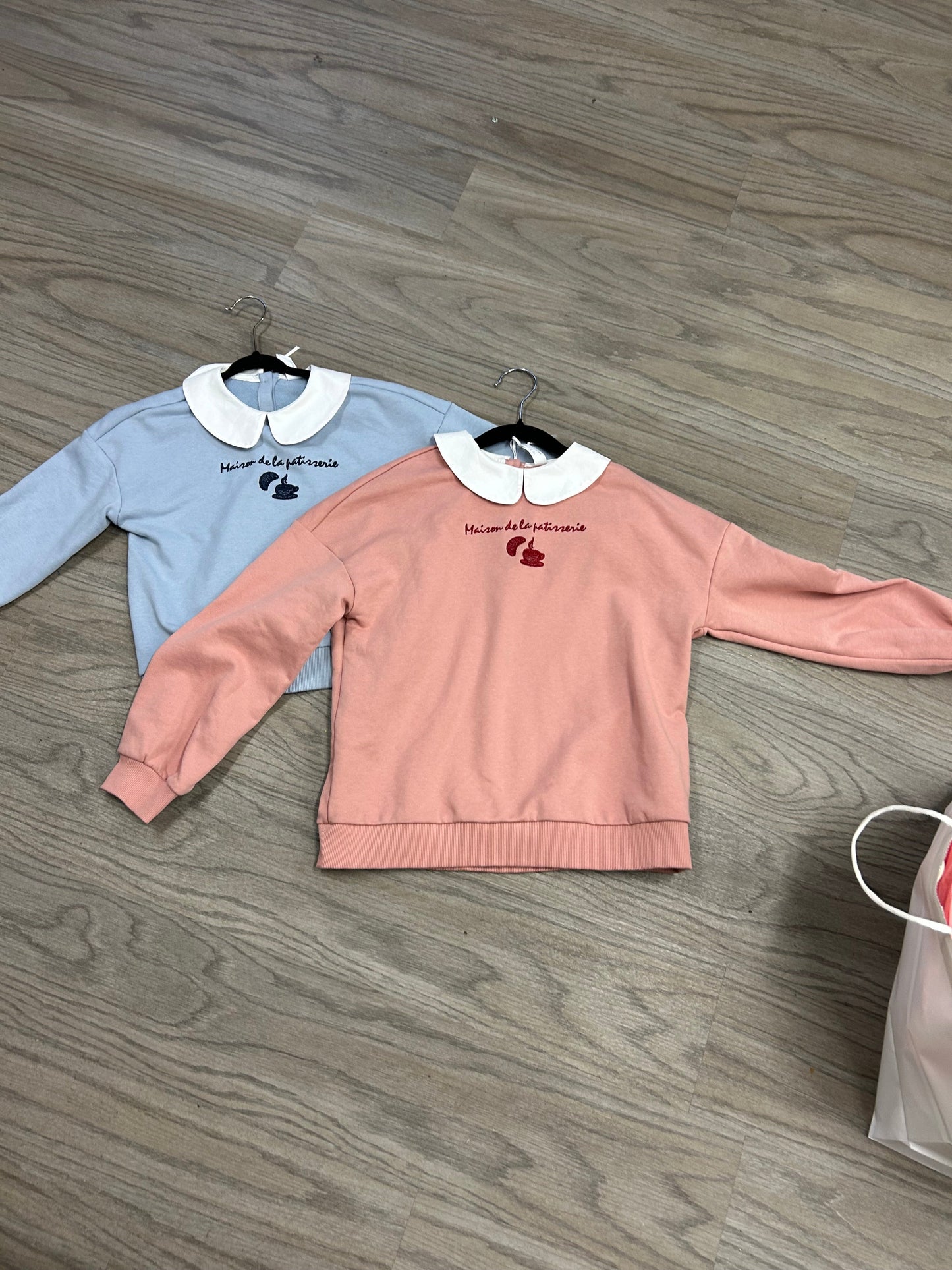 Pink Collar Sweatshirt