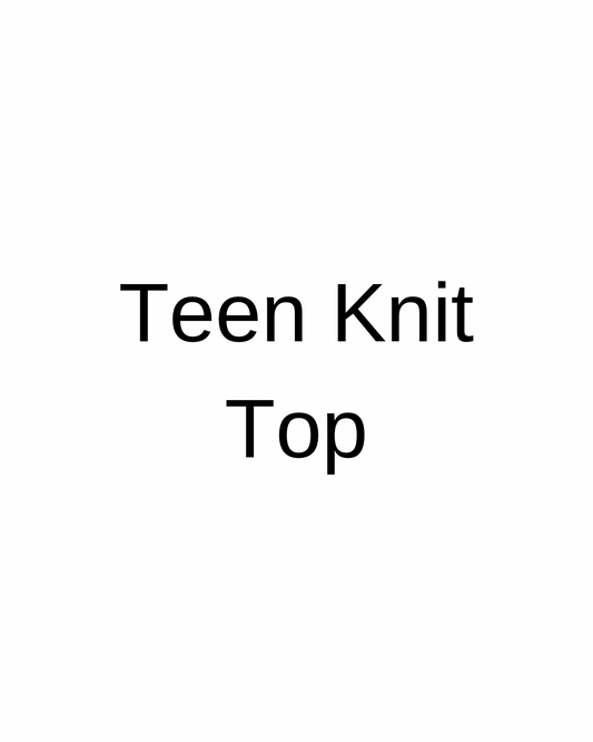 Teen Knit Top (black/cream)