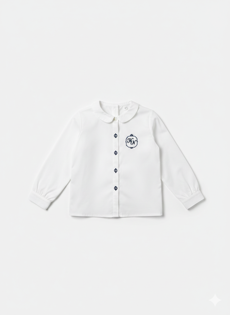 Boy White Logo Shirt