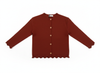 Rust Scallop Cardigan