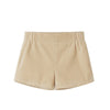Crushed Velour Tan Shorts