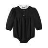 Black Taffeta Romper