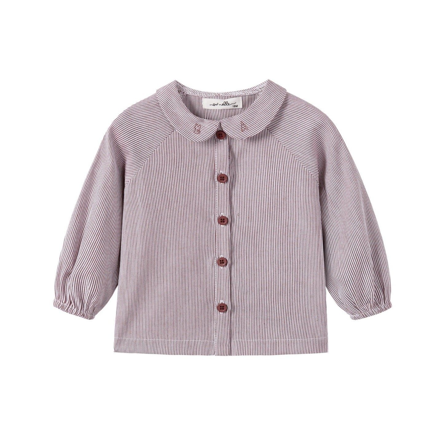 Boy Brown Striped Shirt