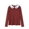 Rust Collar Sweater