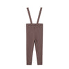 Brown Knit Suspender Pants