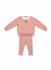 Baby Pink Sweat Collar Set
