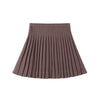 Brown Pleated Skirt