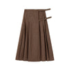 Teen Wool Plaid Brown Skirt